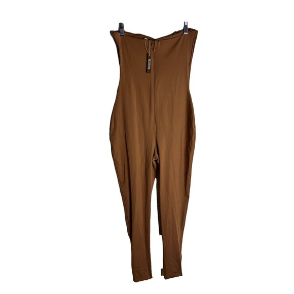 NWT SKIMS All In One Sleeveless Jumpsuit Caramel Full Body Large  (BS-BSF-0758) - Picture 4 of 9
